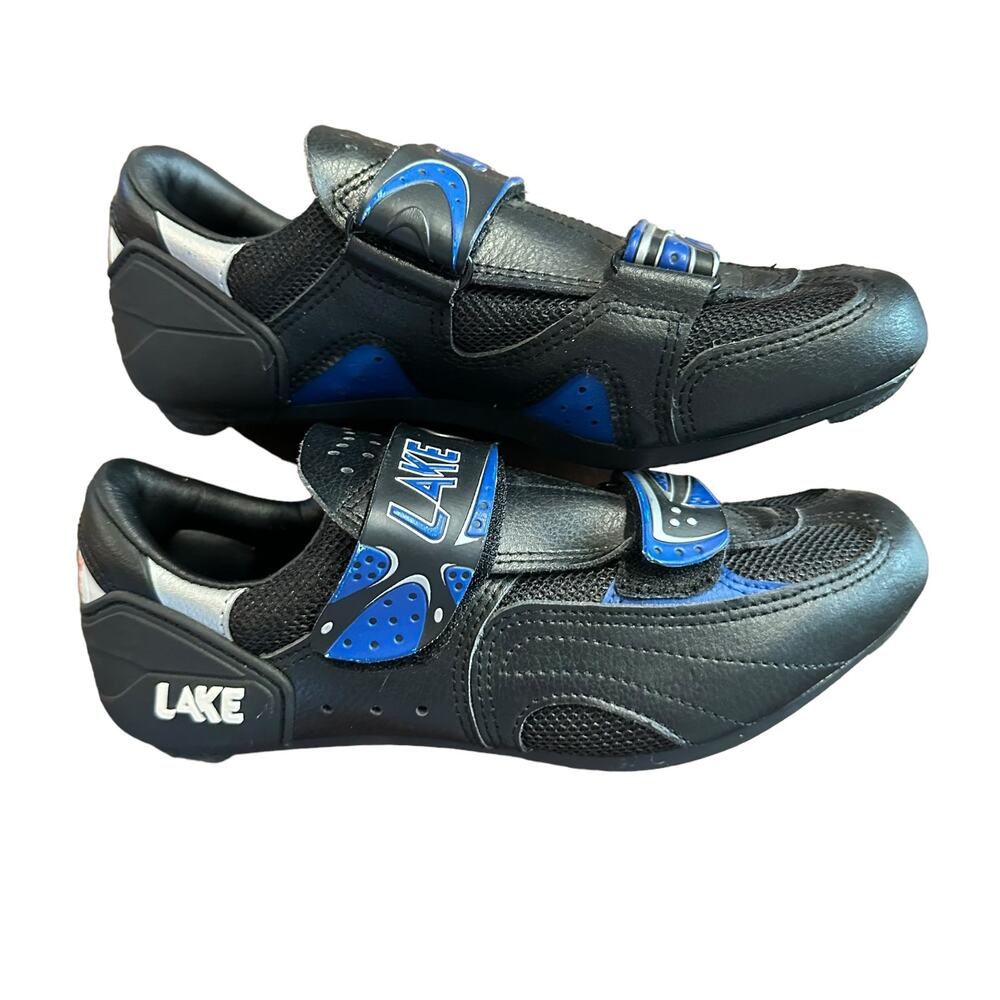 Lake Mens Cycling shoes Size US 5.5-6 leather velcro or lace up